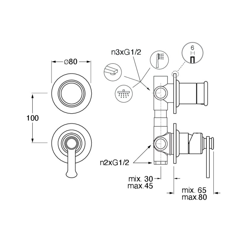 CRIFA663 installasjonstegning