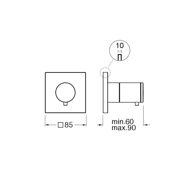 CRIXT720 installasjonstegning